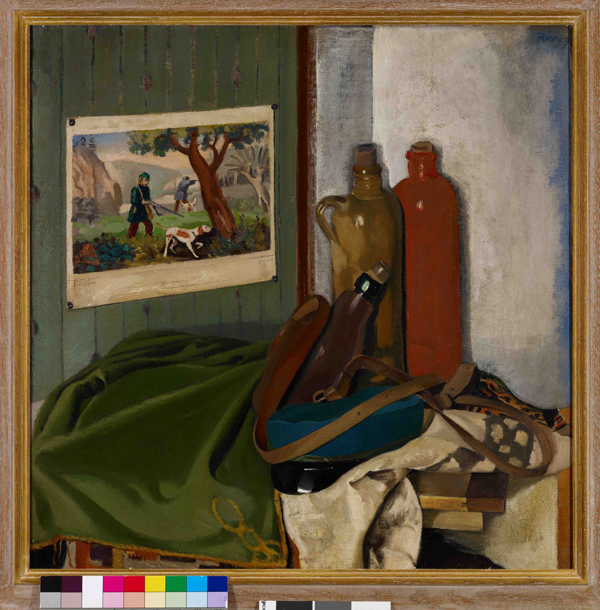 Ernst_Georg_Rueegg_Stilleben_mit_Steinkrugen_und_Jagdbild_1926_Oel_auf_Leinwand._A2500_001.jpg